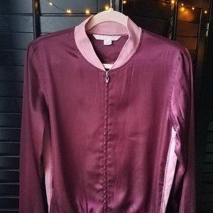 Victoria's Secret Women's Faux Silk Bomber Jacket